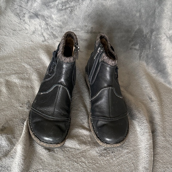 Aetrex Tessa Ankle Boots with Knit Granola Hiking Utility Bohemian Grandma Sz10 - Picture 3 of 7